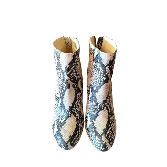 Steve Madden Snakeskin Print Block Heel Ankle Boots – Size 6.5M - Picture 1 of 9